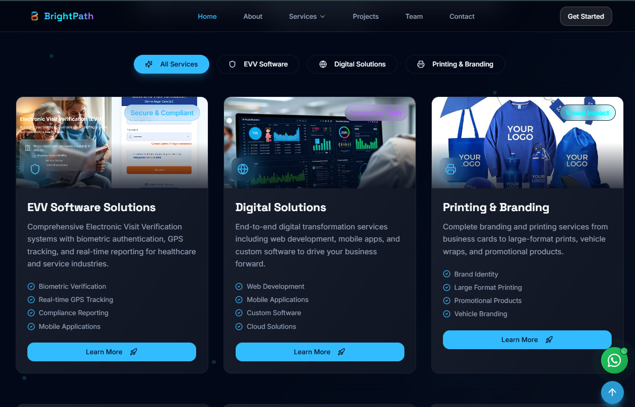 BrightPath Technologies Website
